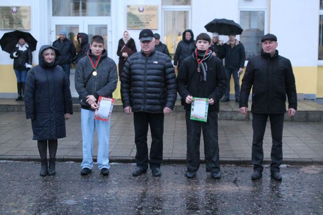 Награждение победителей соревнований по вольной борьбе